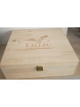 Cutie lemn Liliac pentru 3 sticle | The Wine of Transilvania